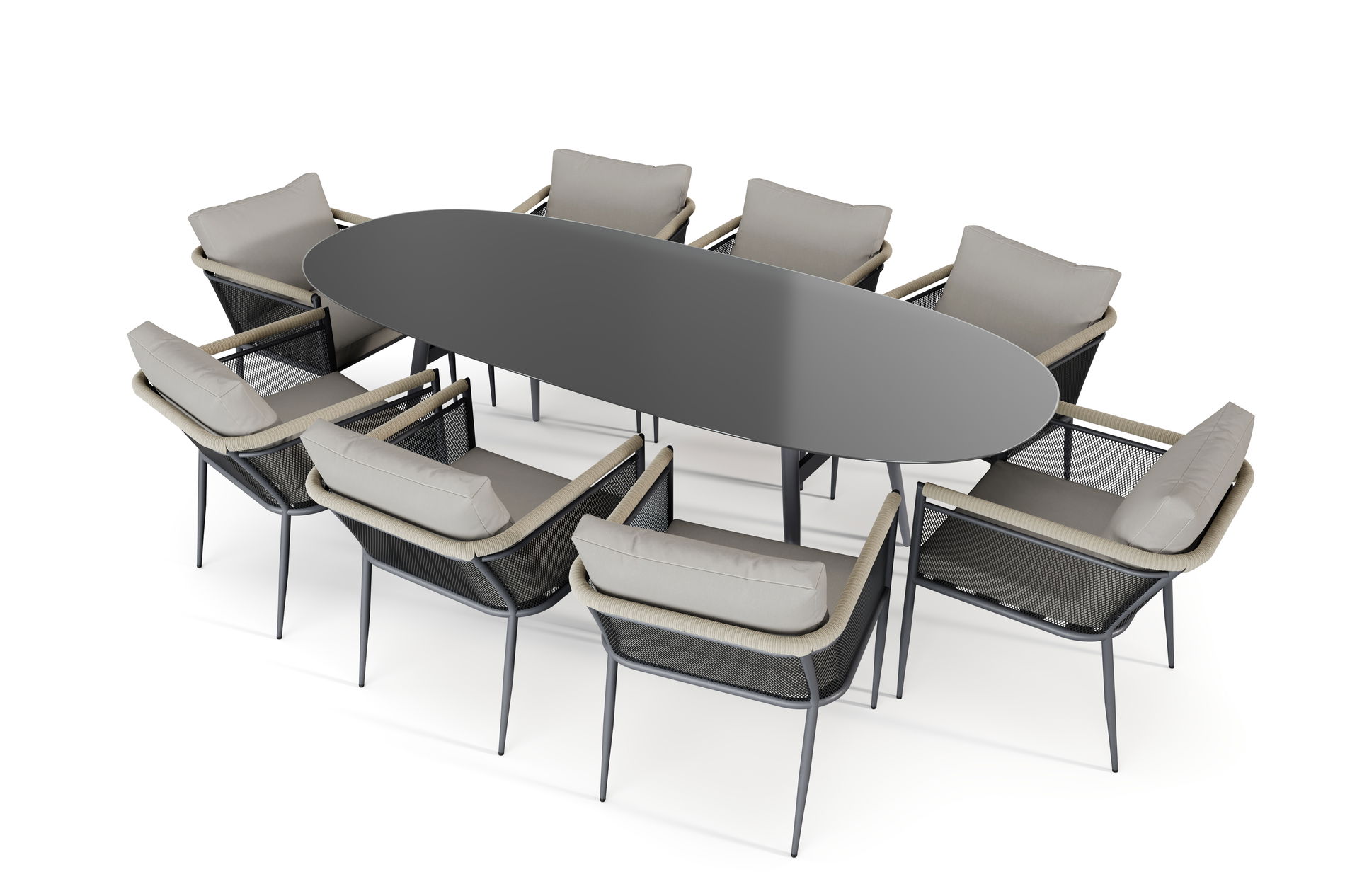 Lexo Dining 8 antracyt