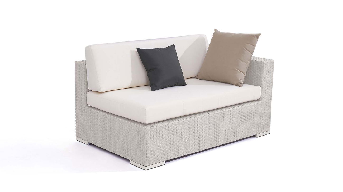 Sofa narożne Cube 140 cm, prawe (szare) main product photo