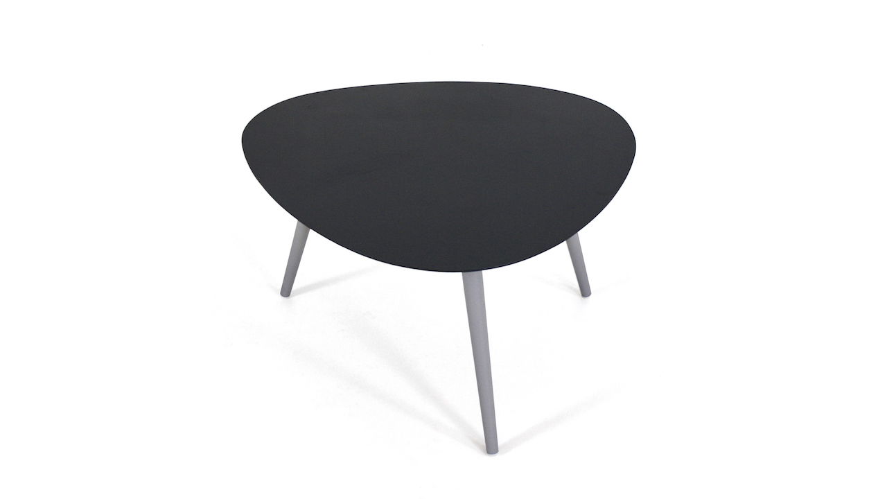 Stolik pomocniczy nerkowaty 65 cm (antracytowy)