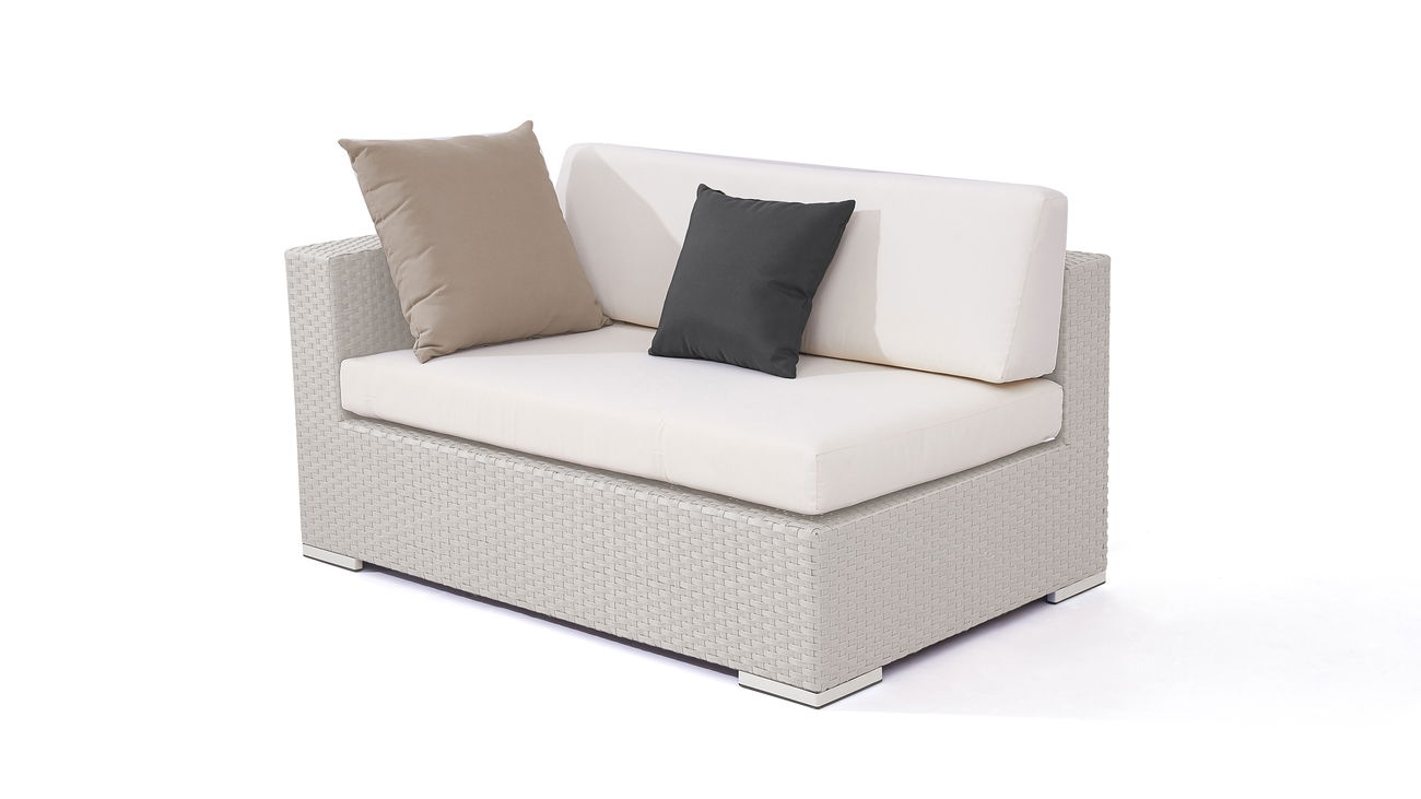 Sofa narożne Cube 140 cm, lewe (szare) main product photo