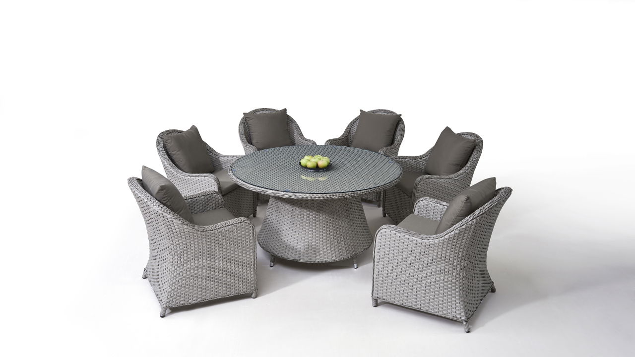 Polyrattan_Essgruppe_Kasu_6_rund_grau_satiniert_3