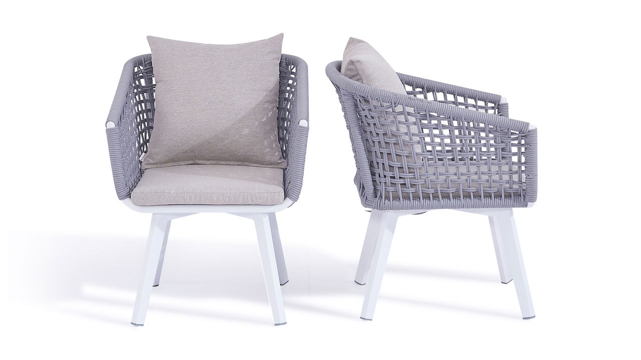 Krzesło Diva, 2 sztuki (szare)