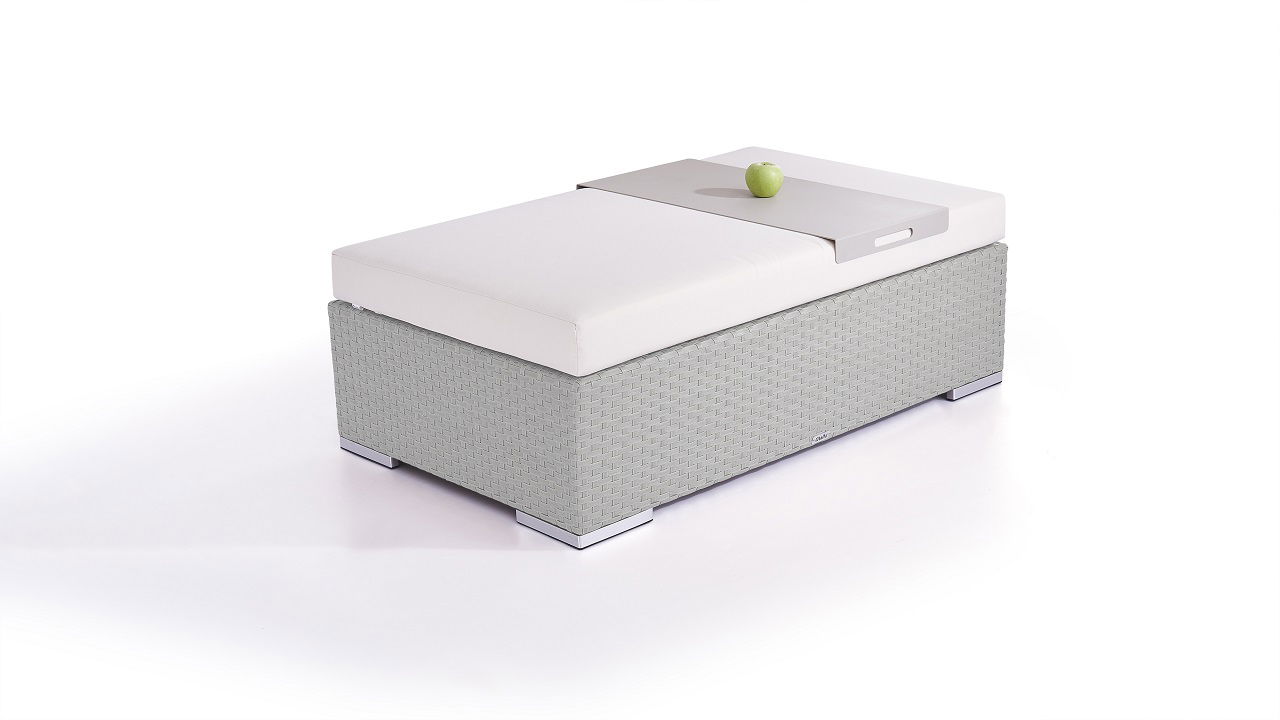 Taboret Cube 125 cm (szary)